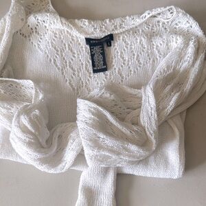 BCBG arm slit sweater